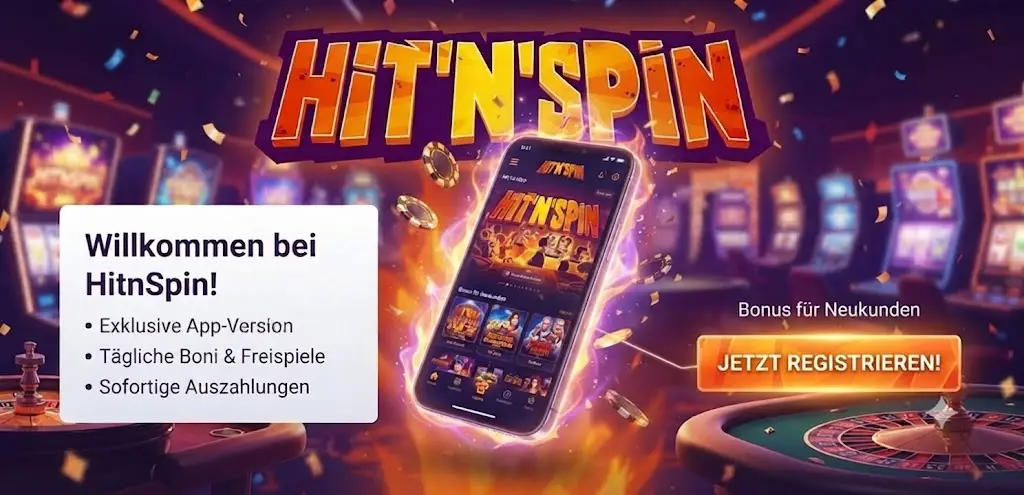 HitnSpin Casino mobile App auf Smartphone